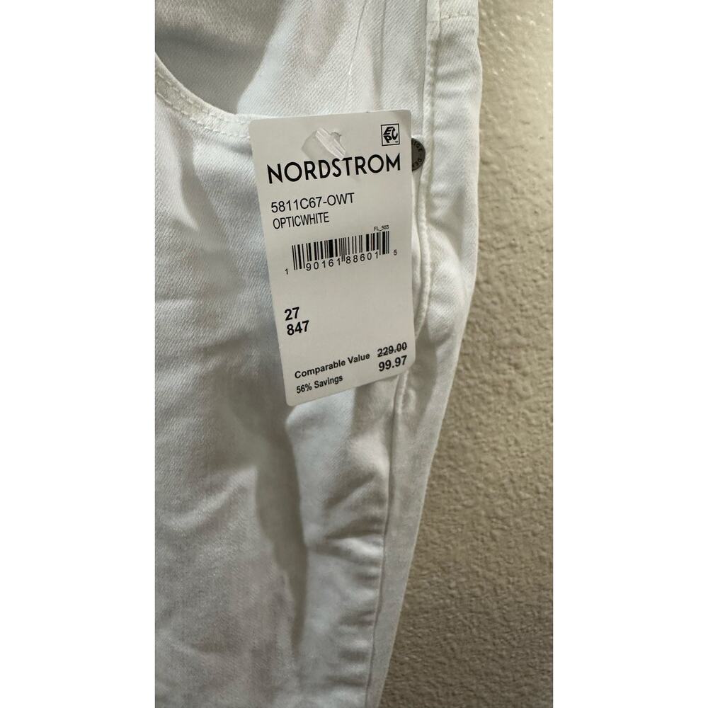 PAIGE Skyline Bootcut Jeans Women’s Size 27 Optic White Stretch Denim NWT - Picture 5 of 5